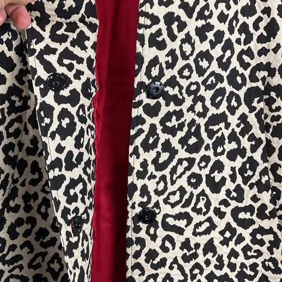 Women’s Painted Pony Leopard Print Swing Coat Size Medium - Picture 9 of 11